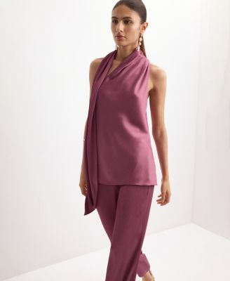 Women's Scarf Neck Top