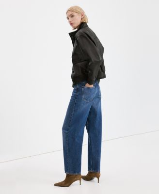 Women's High-Waisted Barrel Jeans