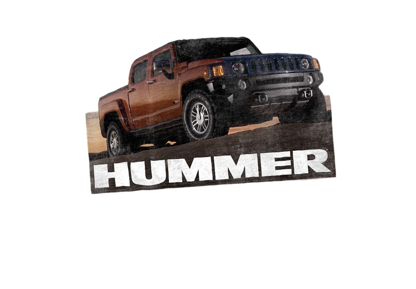 Мужская футболка Logovision Hummer H3 Ad, цвет: Меланжевый — фото 3