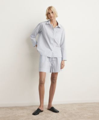 Women's Cotton Striped Pajama Shorts