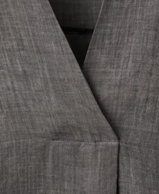 Women's Overdyed Effect Ramie Kaftan