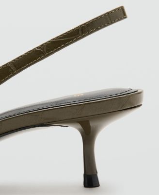 Women's Croc-Leather Effect Shoes