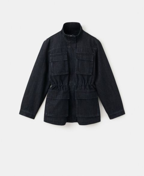Женские куртки MANGO Women's Pockets Oversized Denim Barn Parka