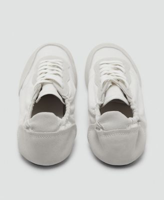 Women's Lace-Up Leather Sneakers