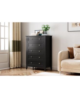 5 Drawers Dresser for Bedroom,Storage Dressers Organizer with Handles & Deep Drawers