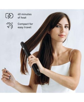 Style-on-the-Go Bundle - Cordless Hair Straightener & One Step Volumizer Brush for Sleek, Voluminous Hair Anytime, Anywhere