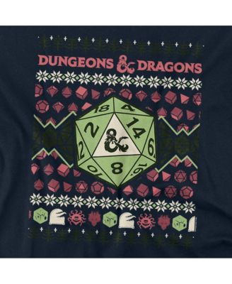 Men's Dungeons And Dragons 20 Sided Dice Ugly Christmas T-Shirt