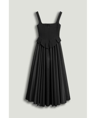 Women's Laced Corset Maxi Dress