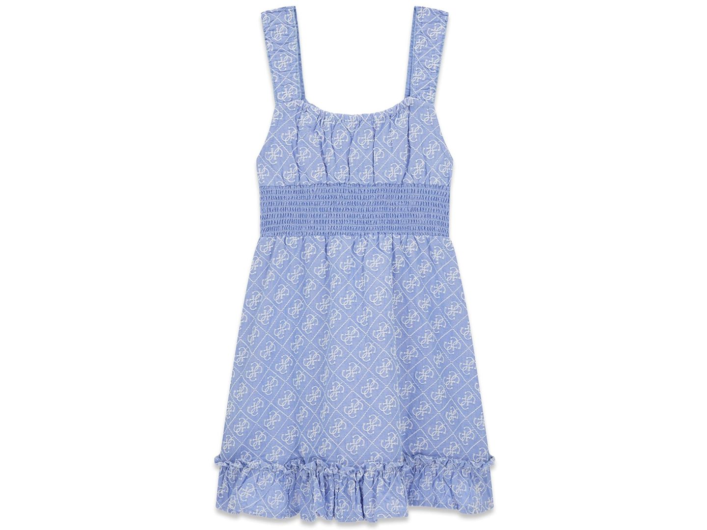 Платье GUESS Embroidered Oxford Tank Dress для девочек, цвет: Синий — фото 2