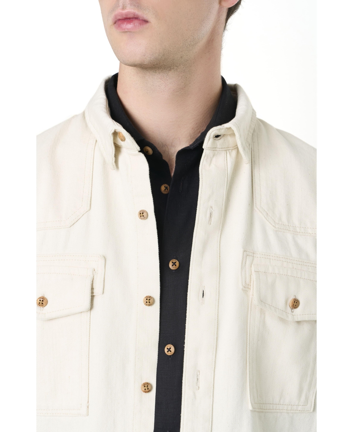 Velez Men's Elon Semi-Fitted Long Sleeve Overshirt