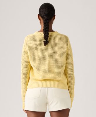Women's Gaelle Long-Sleeve Crochet Pull-On Sweater