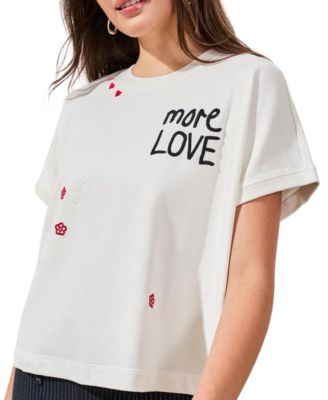 Women's Crew Neck Cap-Sleeve Top