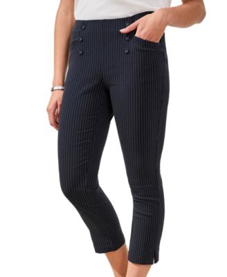 Women's Pinstripe Pull-On Pants