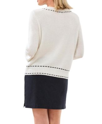 Women's Contrast Stitch Cardigan