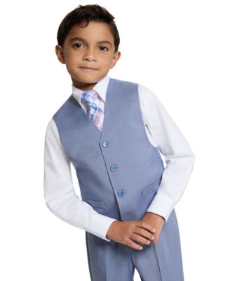 Boys' 4T-7 V-Neck Vest, Pants, Long-Sleeve Shirt and Tie, 4-Piece Set