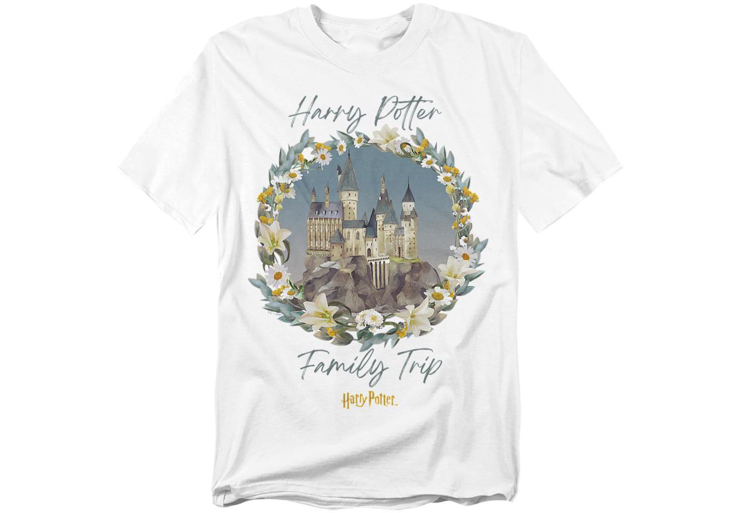 Мужская футболка Harry Potter Hogwarts Family Trip Watercolor, цвет: Белый — фото 1