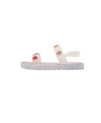 Girls PCU sandal with strawberry charms