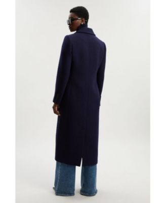 Women's Double Breasted Tailored Midi Coat
