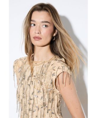 Women's Premium Embellished Beaded Mini Dress