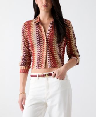 Women's Izzy Collared Long-Sleeve Top