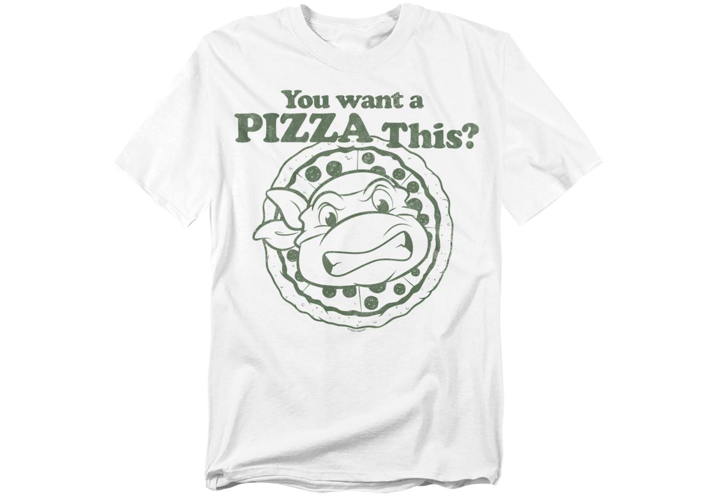 Мужская футболка Teenage Mutant Ninja Turtles Big & Tall "You Want a Pizza Me" Graphic T, цвет: Белый — фото 1