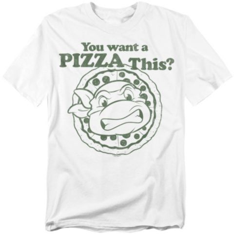 Мужская футболка Teenage Mutant Ninja Turtles Big & Tall "You Want a Pizza Me" Graphic T, цвет: Белый