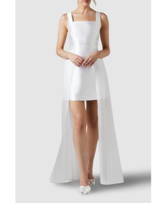 Women's Twill Mini Wedding Dress