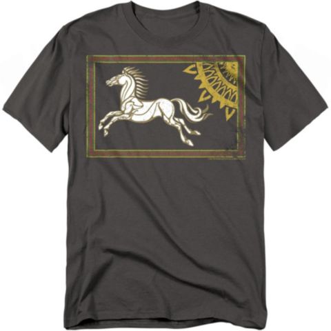 Мужская футболка Lord Of The Rings LOR Rohan Banner, цвет: Угольный