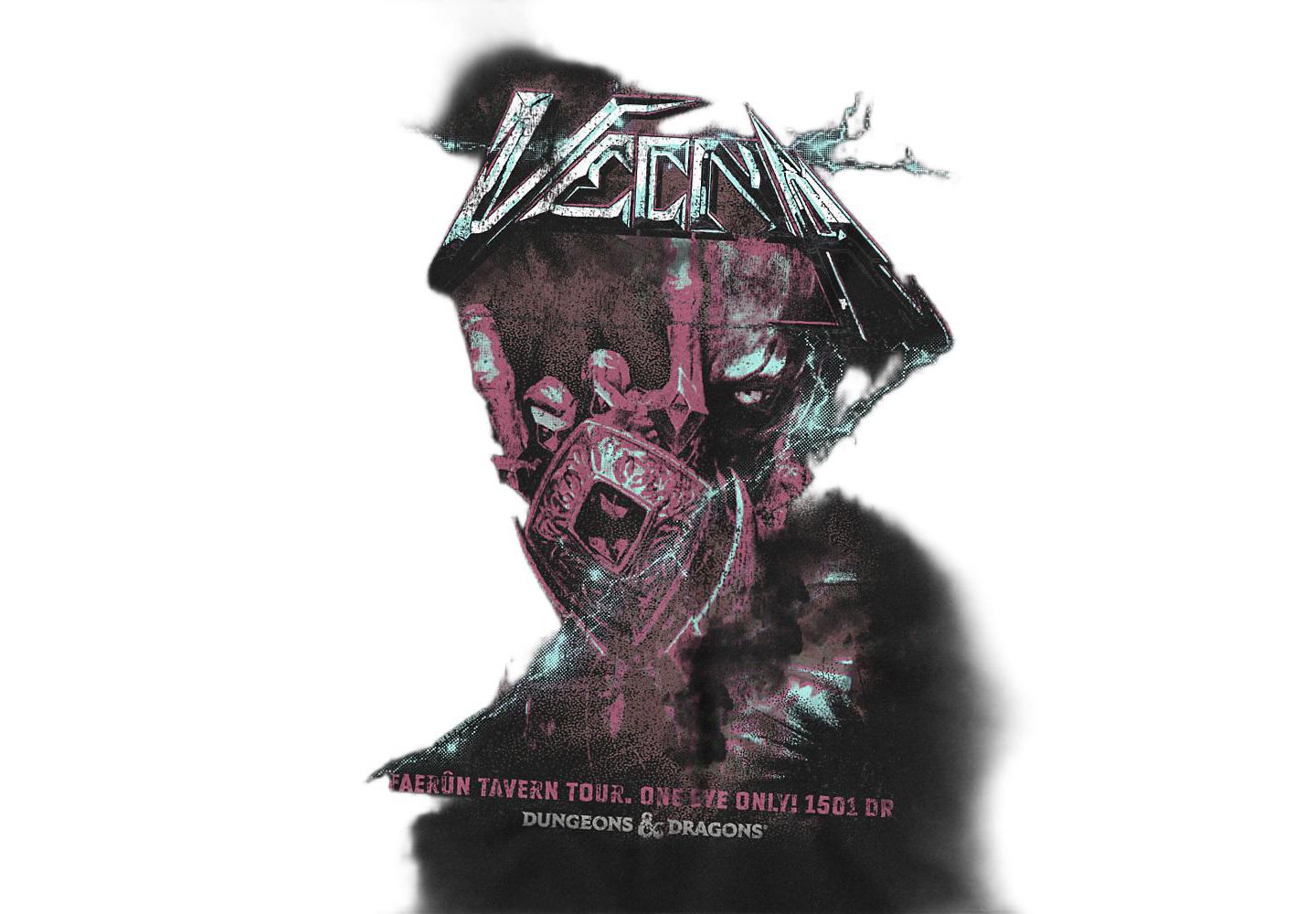 Мужская футболка D&D Vecna Lightning Rock Band, цвет: Чёрный — фото 2