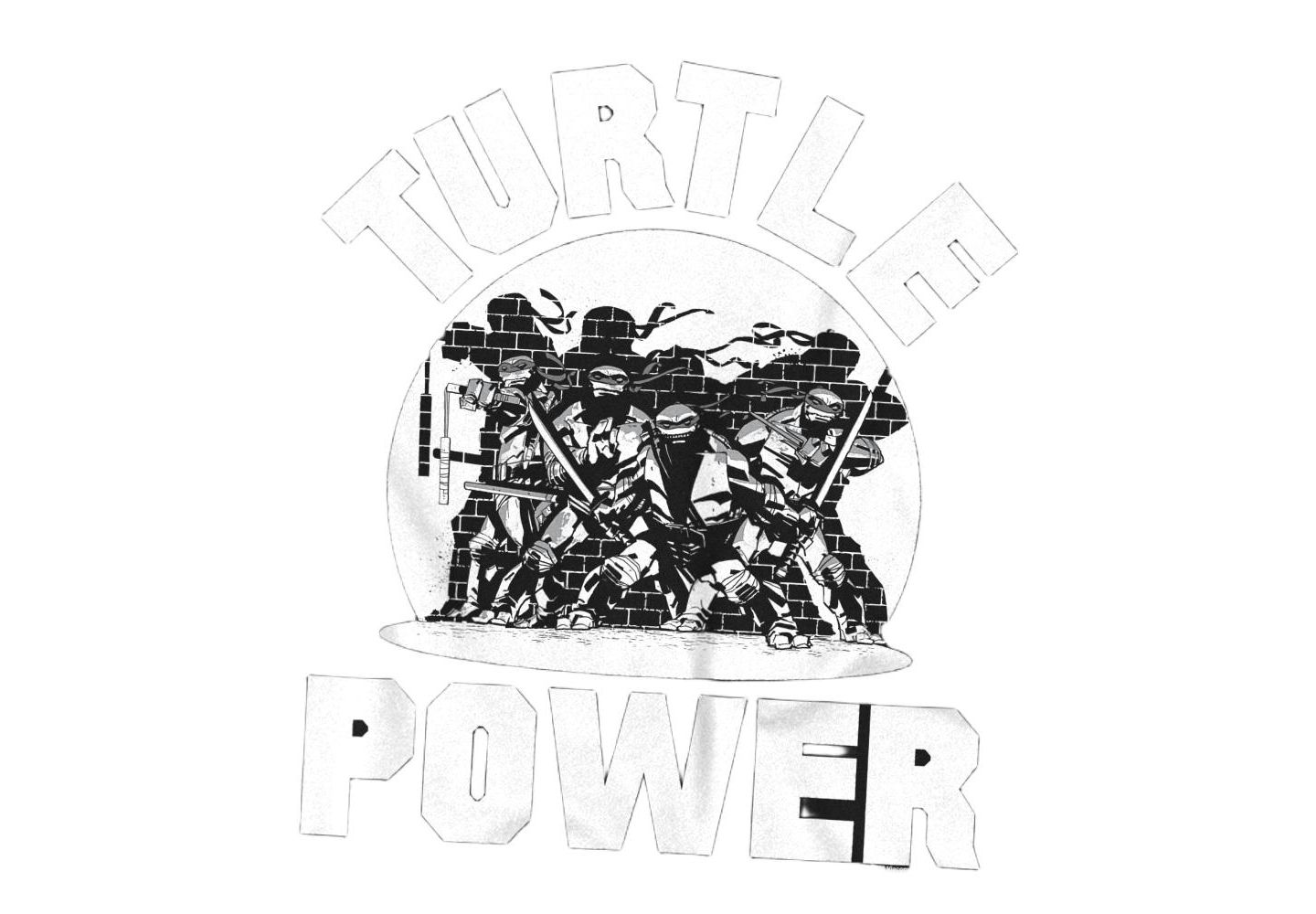 Мужская футболка Teenage Mutant Ninja Turtles Power, цвет: Чёрный — фото 2