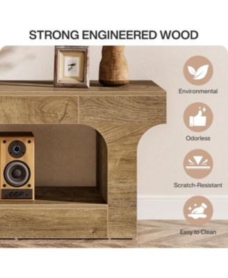 63-Inch TV Stand for 55/60/65/75-Inch TVs, Farmhouse TV Console, Entertainment Center Television Stand
