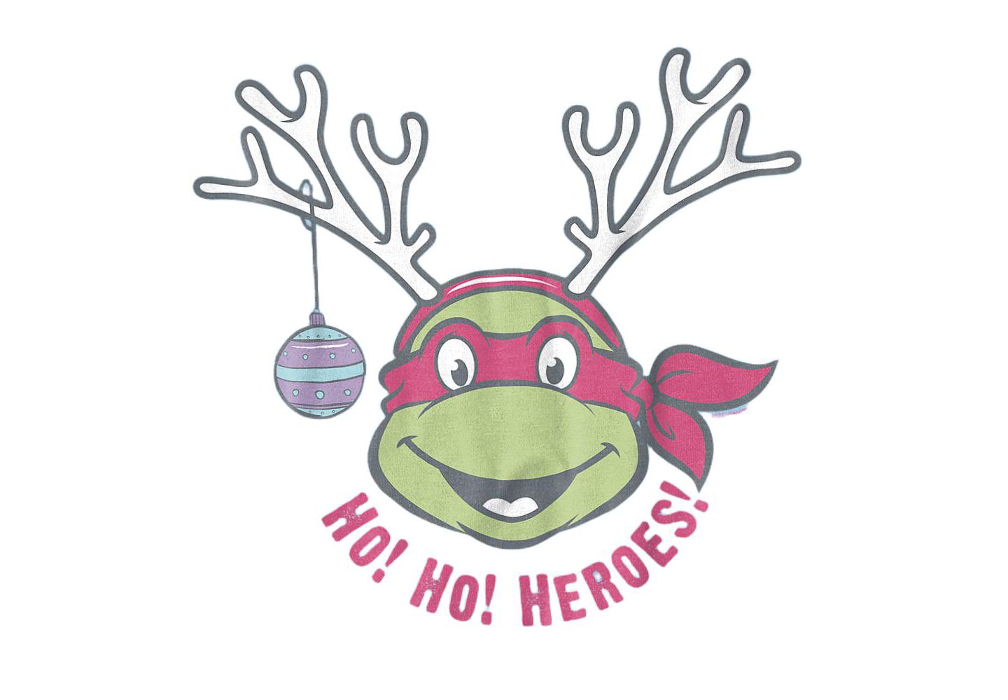 Мужская футболка Teenage Mutant Ninja Turtles Heroes Christmas Reindeer, цвет: Светлый синий — фото 2