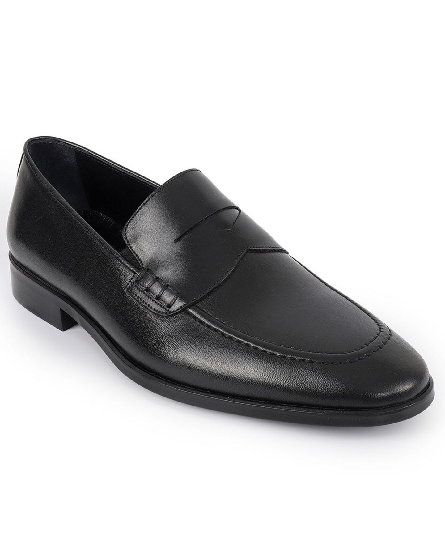 Мужские туфли VELLAPAIS Fulton Slip-On Penny, цвет: Чёрный — фото 1