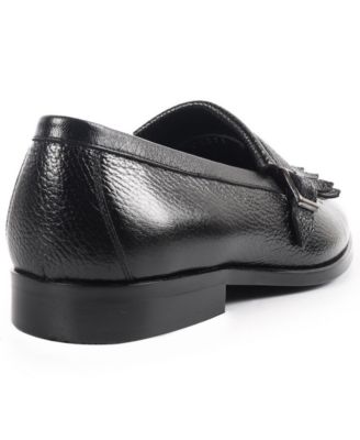 Men's Tortoise Monk Strap Slip-On Dress Loafers