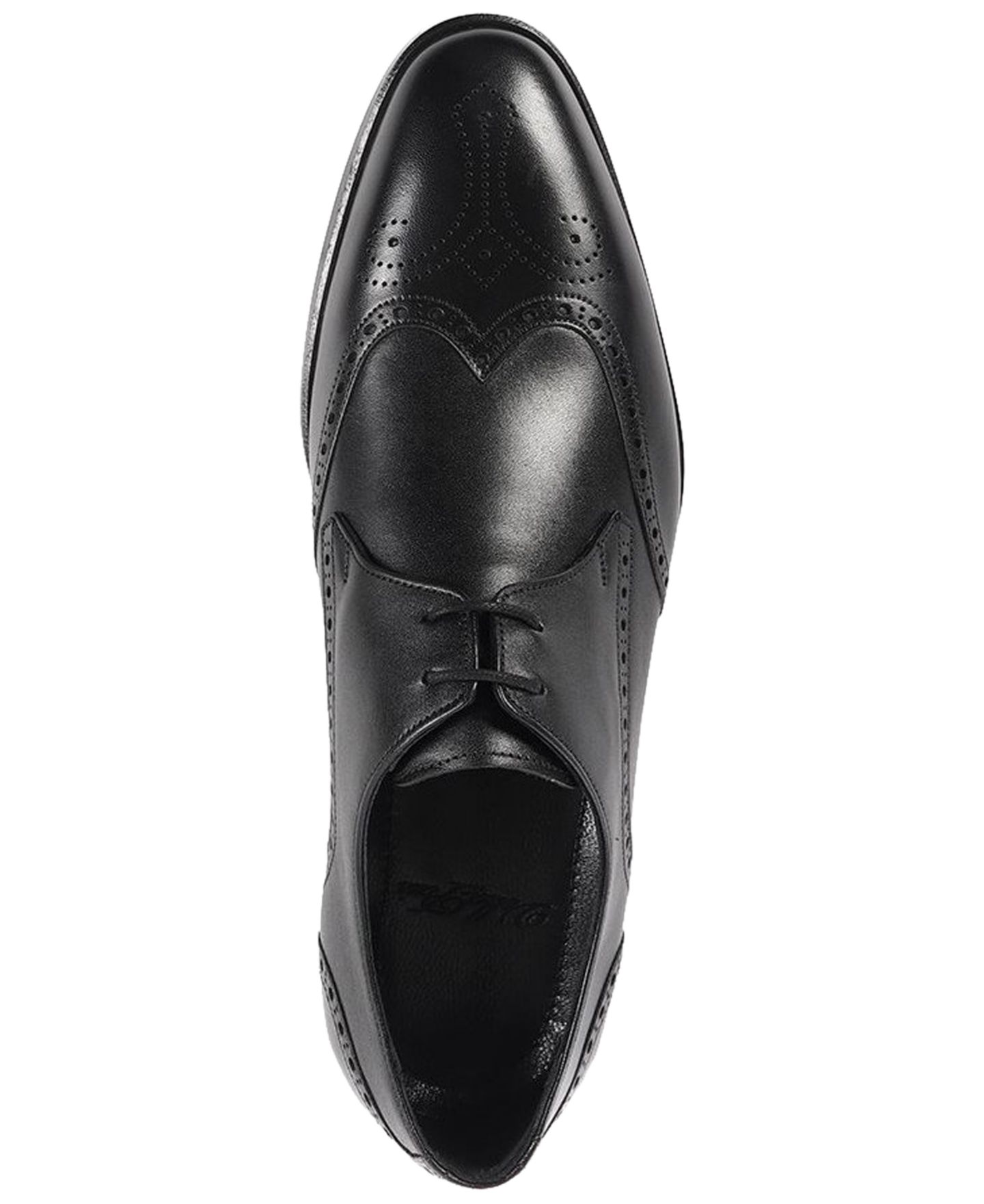 Обувь VELLAPAIS Men's Wingtip Lace-Up Dress Shoes, цвет: Чёрный — фото 4
