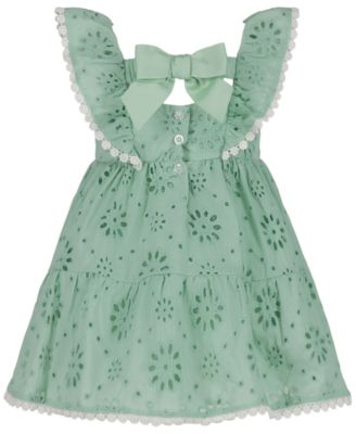 Blueberi Baby Girls' Eyelet Sundress with Hat