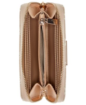 Lucci Boxed Floral Print Medium Zip Around Wallet