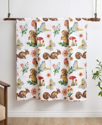 Willow Reversible Cotton Blend Throw, 50" x 60"