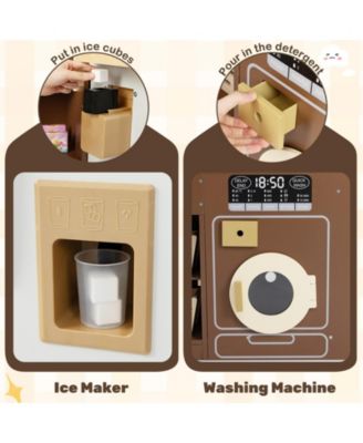 Wooden Outdoor Mud Kitchen for Kids, Play Kitchen Toy for Ages 3–8