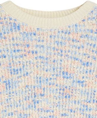 Girls' 7-16 Crewneck Popcorn Sweater