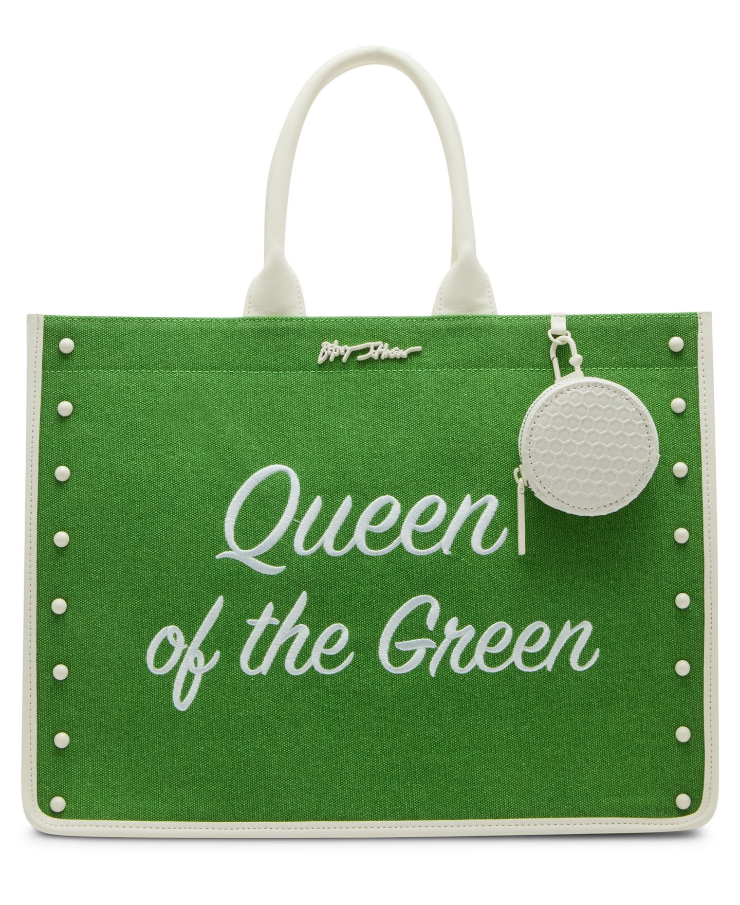 Большая сумка-тоут Betsey Johnson Queen of The Green из канваса, цвет: Зелёный — фото 3