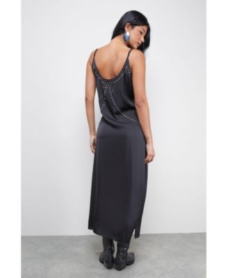 Women's Premium Stud Embellished Slip Dress