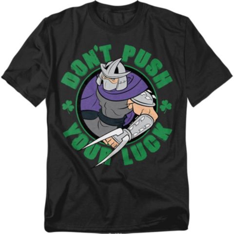 Мужская футболка Teenage Mutant Ninja Turtles St. Patrick's Day Shredder Luck, цвет: Чёрный
