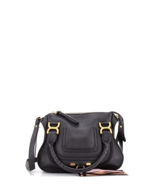 Small Marcie Satchel Leather
