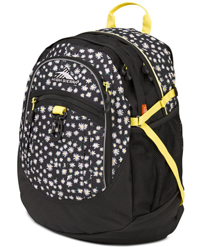 High Sierra FatBoy Backpack in Daisies