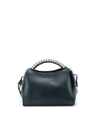 Small Iris Shoulder Bag Leather with Braided Detail