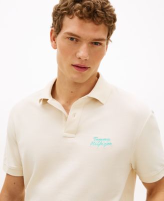 Men's Embroidered Back Classic-Fit Polo Shirt