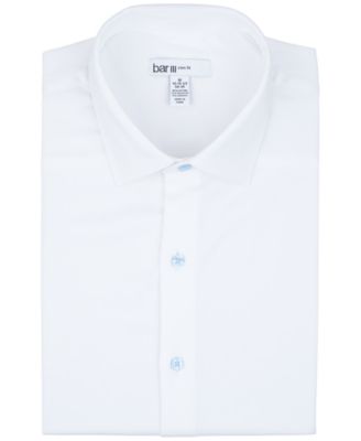 Men's Sateen Solid Contrast Buttons Dress Shirt