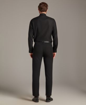 Men's Diamond Dobby Spread Collar Dress Shirt