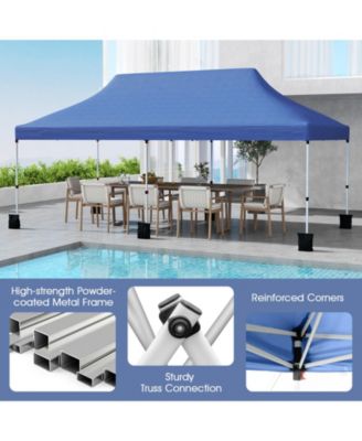 10x20 ft Foldable Pop-Up Canopy Tent with Carry Bag for Outdoor Use